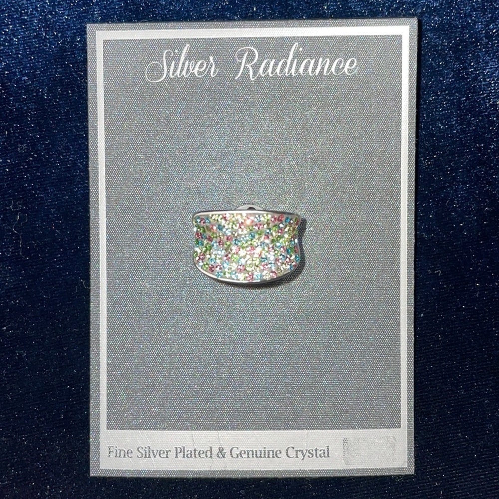Genuine Crystal Ring size 8 by Silver Radiance Genuine Crystal Ring 🆕RARE Ring - Picture 4 of 8